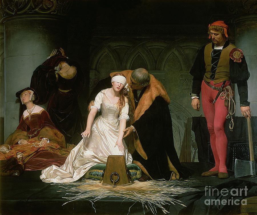 The Execution of Lady Jane Grey Painting by Hippolyte Delaroche