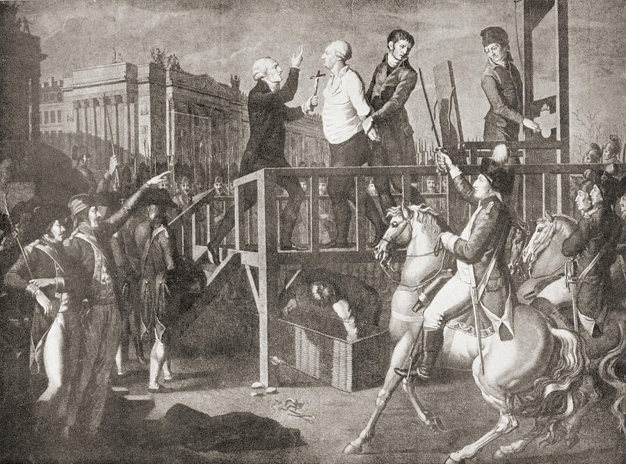 Paris Drawing - The Execution Of Louis Xvi, 21 January by Vintage Design Pics
