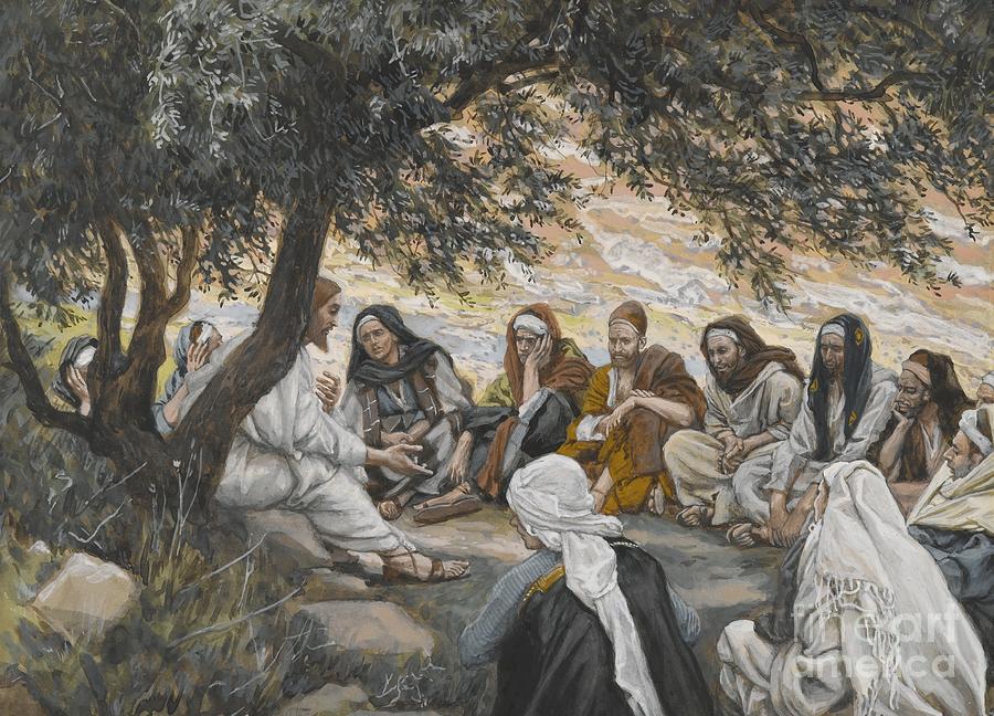 The Exhortation to the Apostles Painting by Tissot