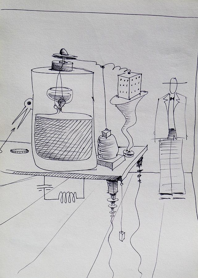 The Experiment Drawing by John Kaelin