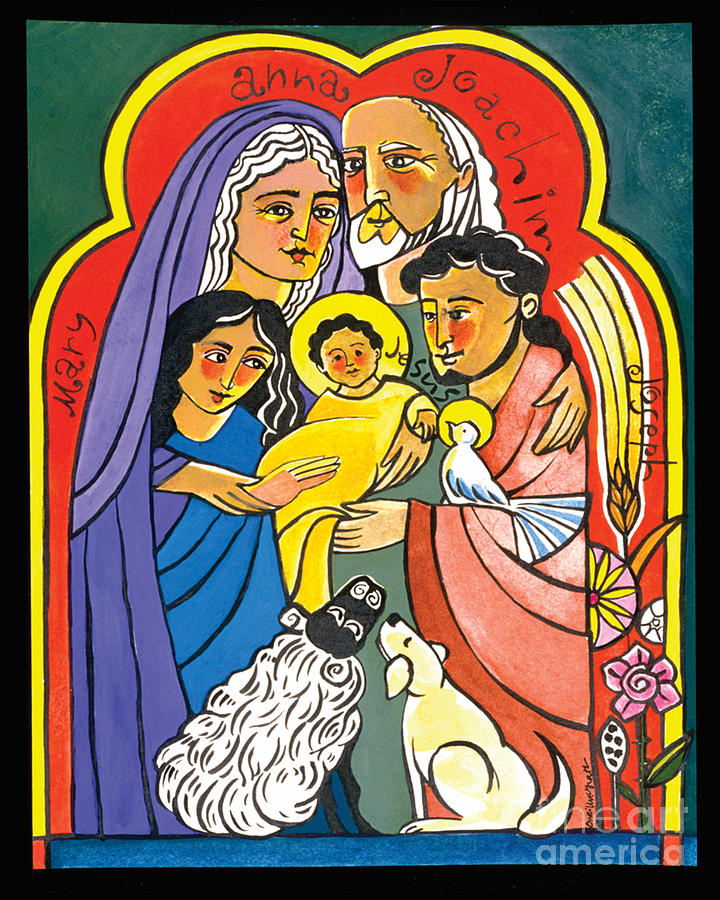 The Extended Holy Family - MMEHF Painting by Br Mickey McGrath OSFS