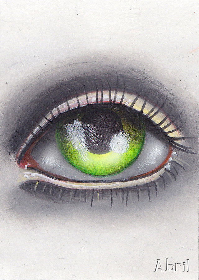 The Eye Painting by Abril Andrade