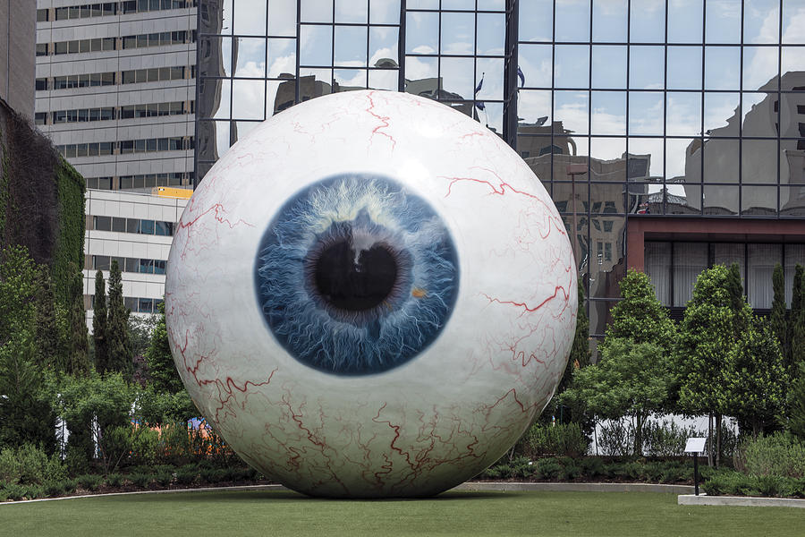 The Eye is a 30-foot-tall sculpture in Dallas Photograph by Carol M Highsmith
