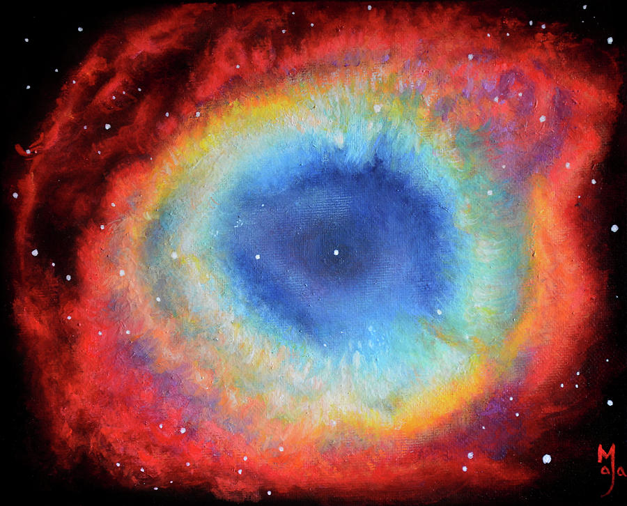 Space Painting - The Eye by Maja  Opacic