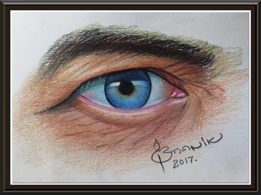 The eye Drawing by Manikraj Bhambure - Fine Art America