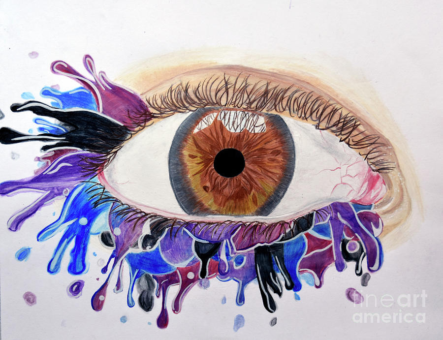 The Eye of an Artist Drawing by Sara Matthews - Fine Art America