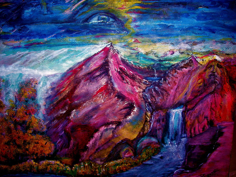 The Eye Of Creation Painting by Kicking Bear  Productions