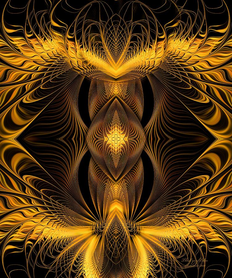 Abstract Digital Art - The Eye of Eden by Gayle O
