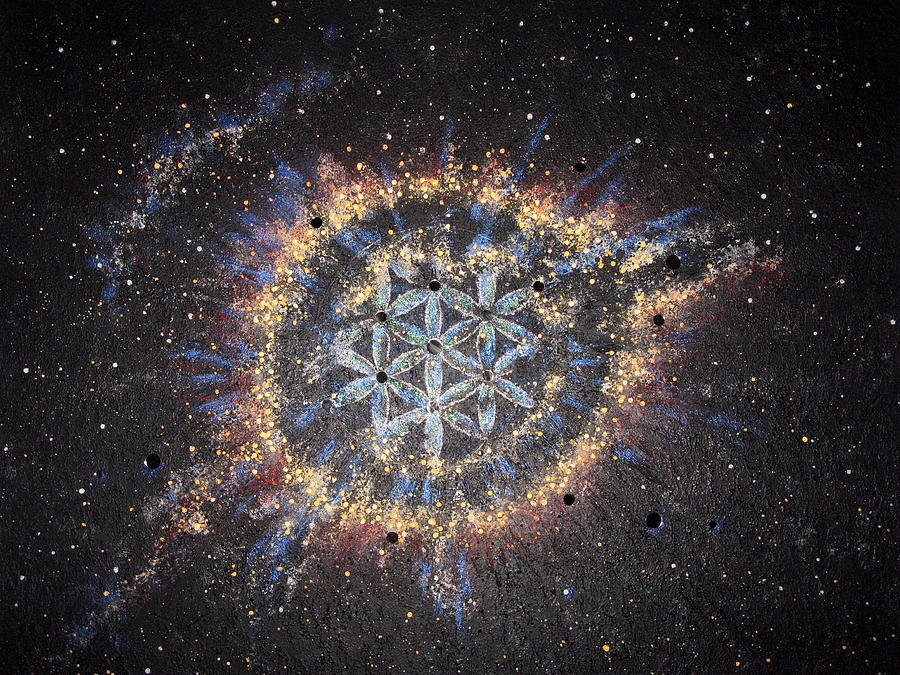 Helix Nebula Painting - The Eye of God - Helix Nebula by Murielle Sunier