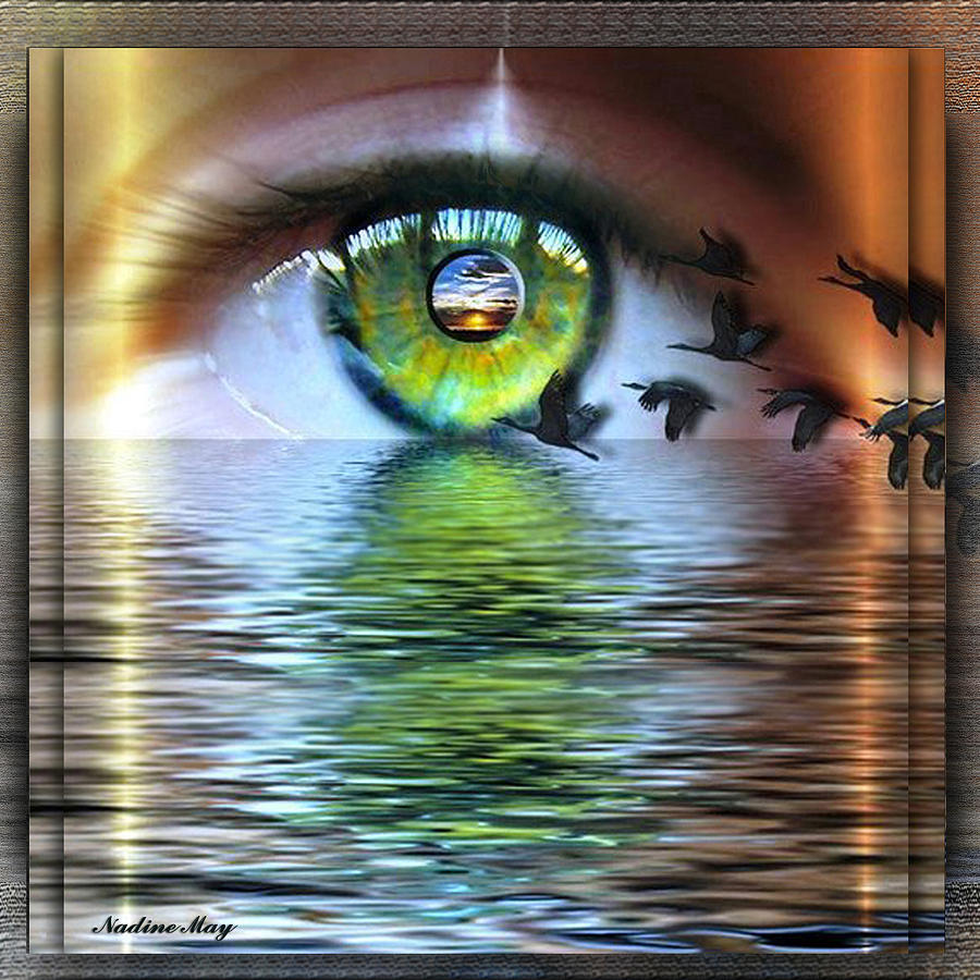 Eye Painting - The Eye of the Observer by Nadine May