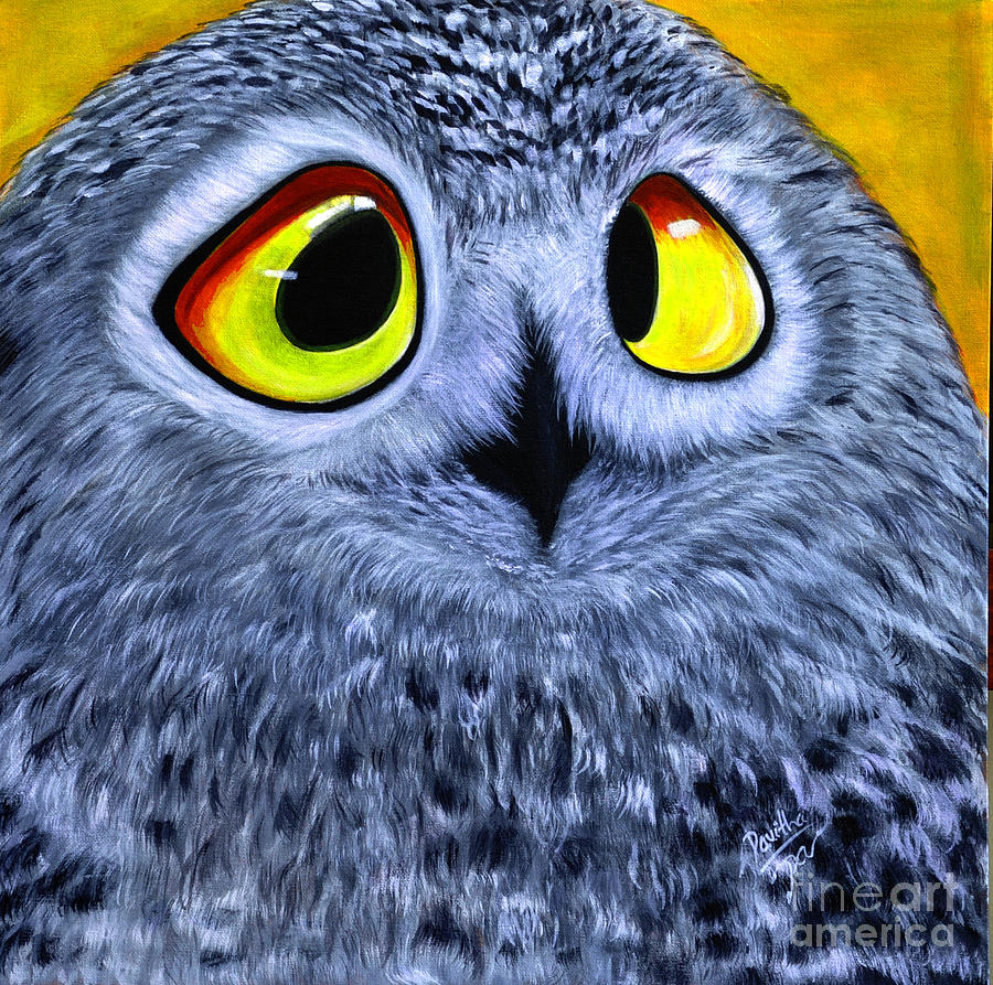 The Eye Of The Owl  -the  Goobe Series - Fourth One Painting