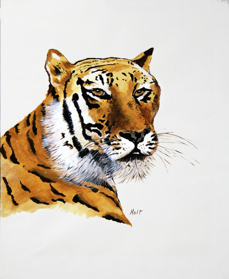 The Eye of the Tiger Painting by Linda Holt