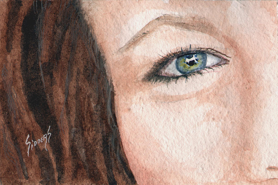 The Eyes Have It-Jenifer Painting by Sam Sidders