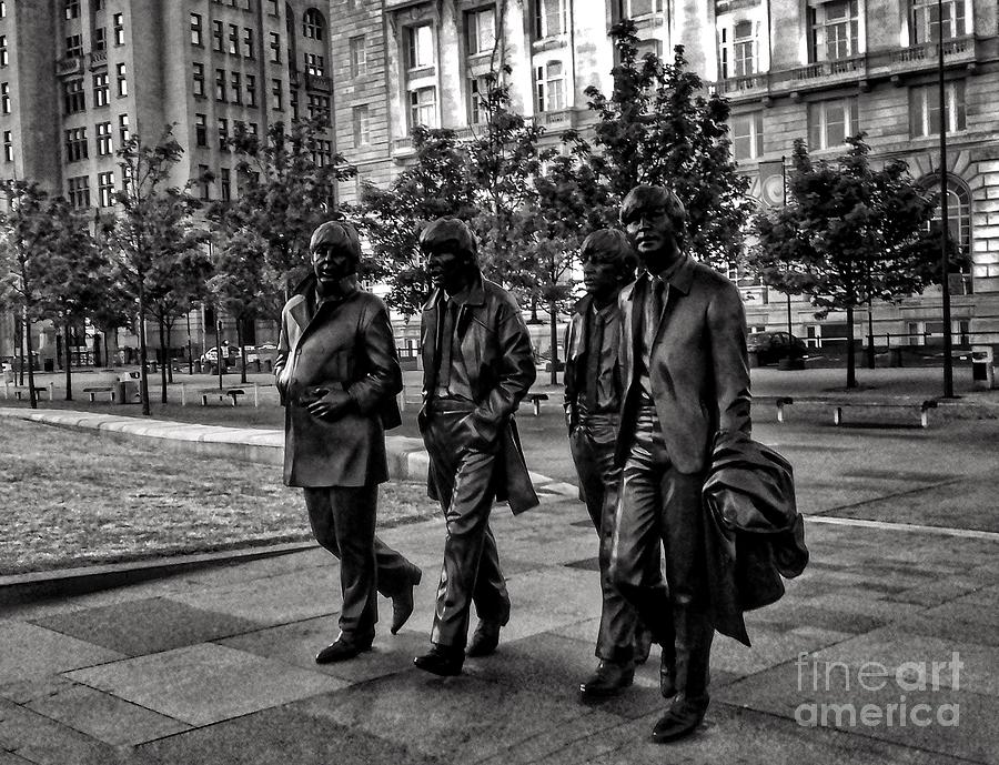 The Fab Four in Black and White Photograph by Joan-Violet Stretch