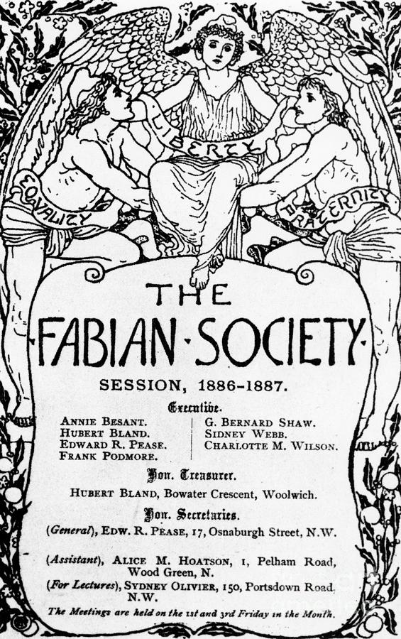 The Fabian Society Report Drawing by Walter Crane