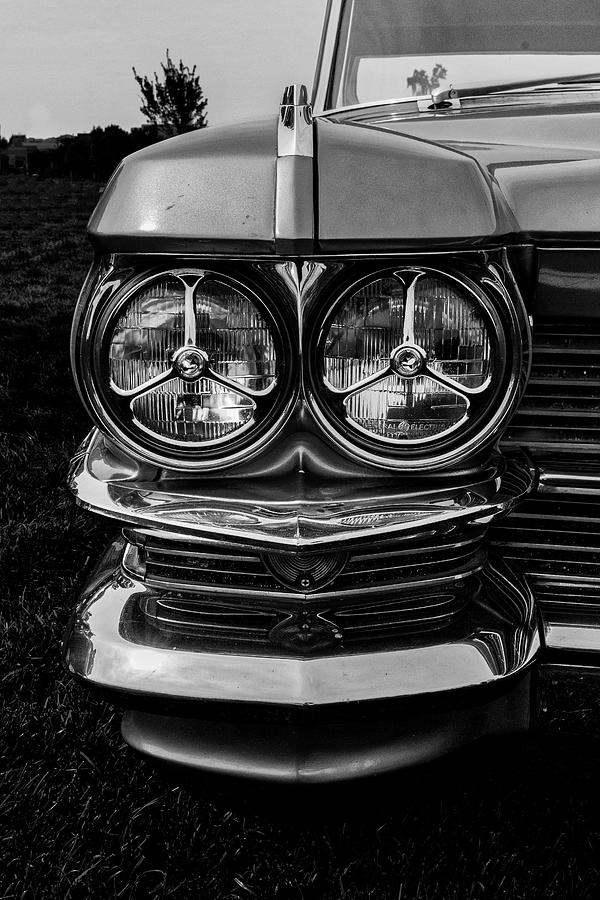The Face of Cadillac - Noir Photograph by Mark David Gerson