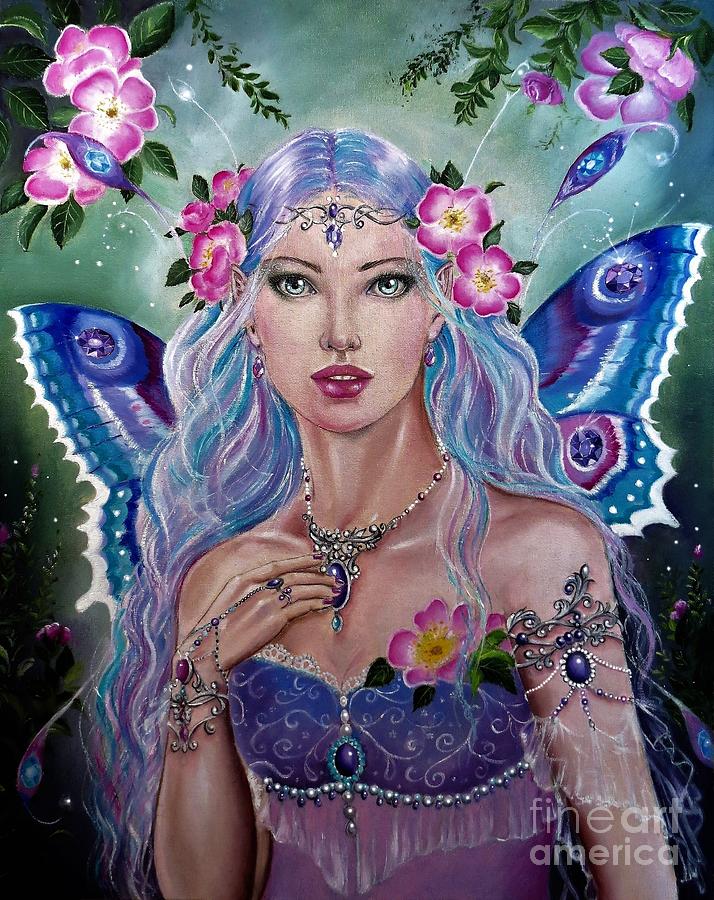 The fae queen of love Painting by Gabriella Szabo - Fine Art America