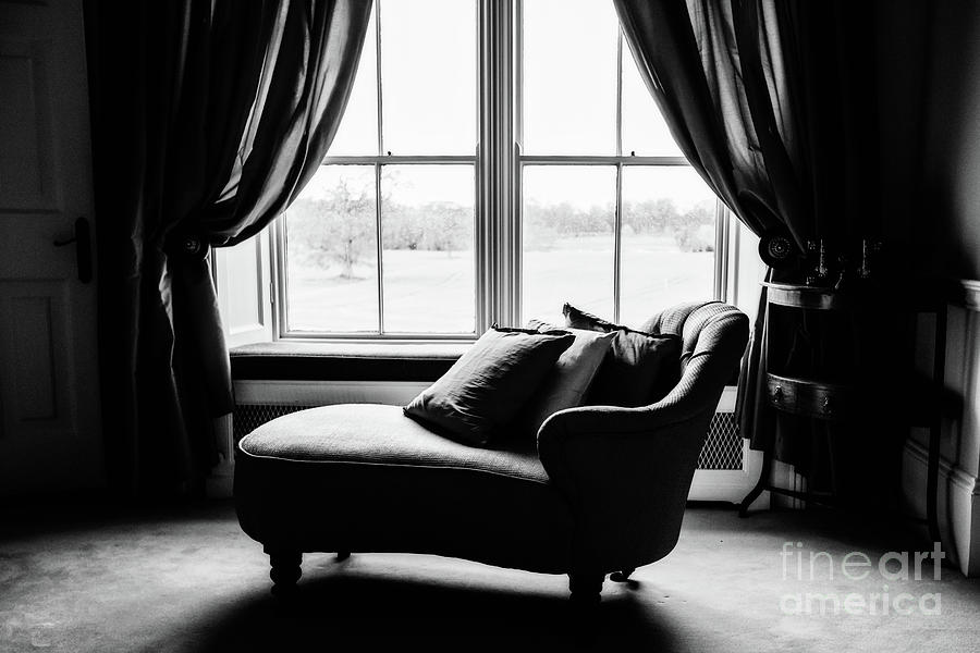 The Fainting Couch - BW Photograph by Scott Pellegrin