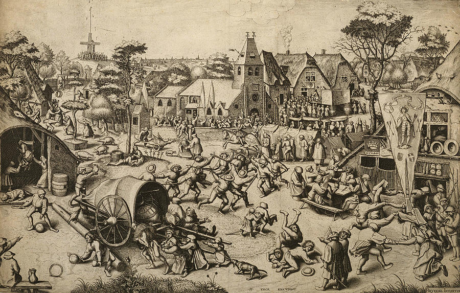 The Fair of Saint Georges Day Relief by Pieter Bruegel the Elder