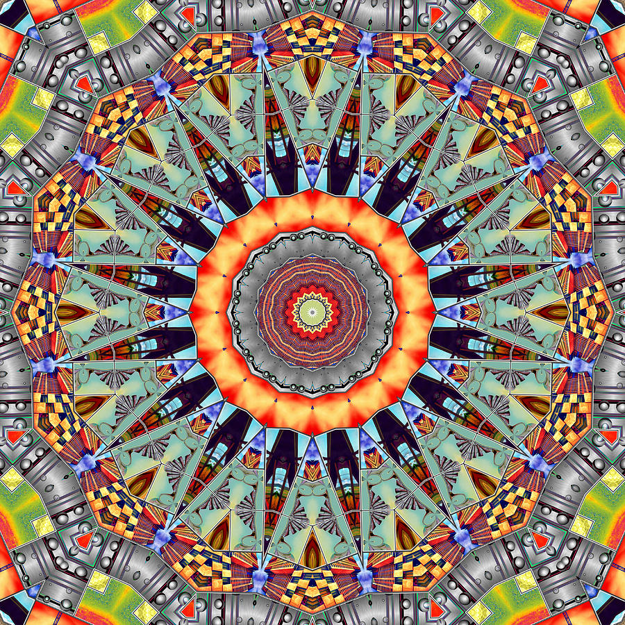 The Fairground Collective 03 Digital Art by Wendy J St Christopher