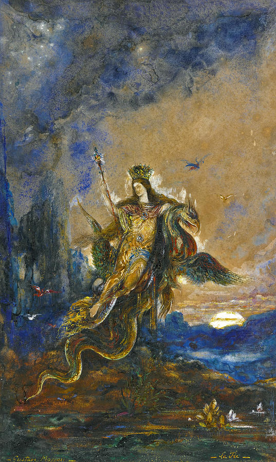 The Fairy Drawing by Gustave Moreau