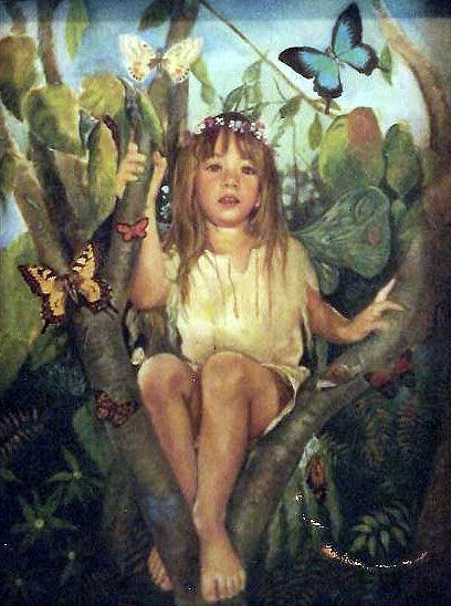 Fairy Painting - The Fairy Tree by Belita William