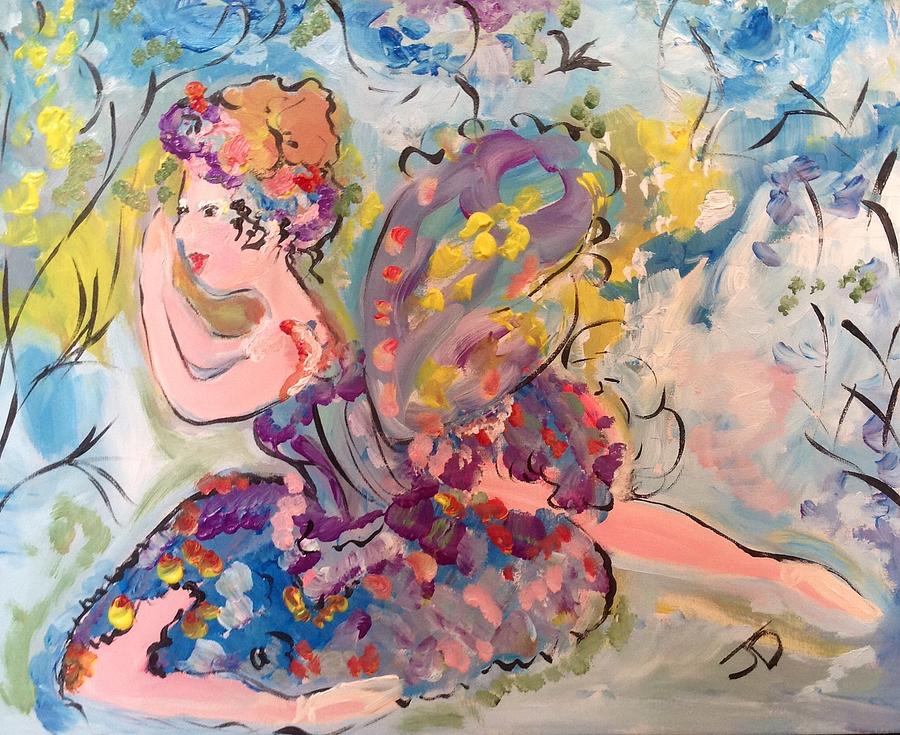 The fairy who danced all day  Painting by Judith Desrosiers