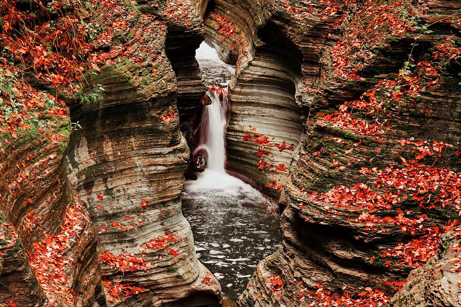 The Fall Colours Of Watkins Glen  Photograph by Hany J