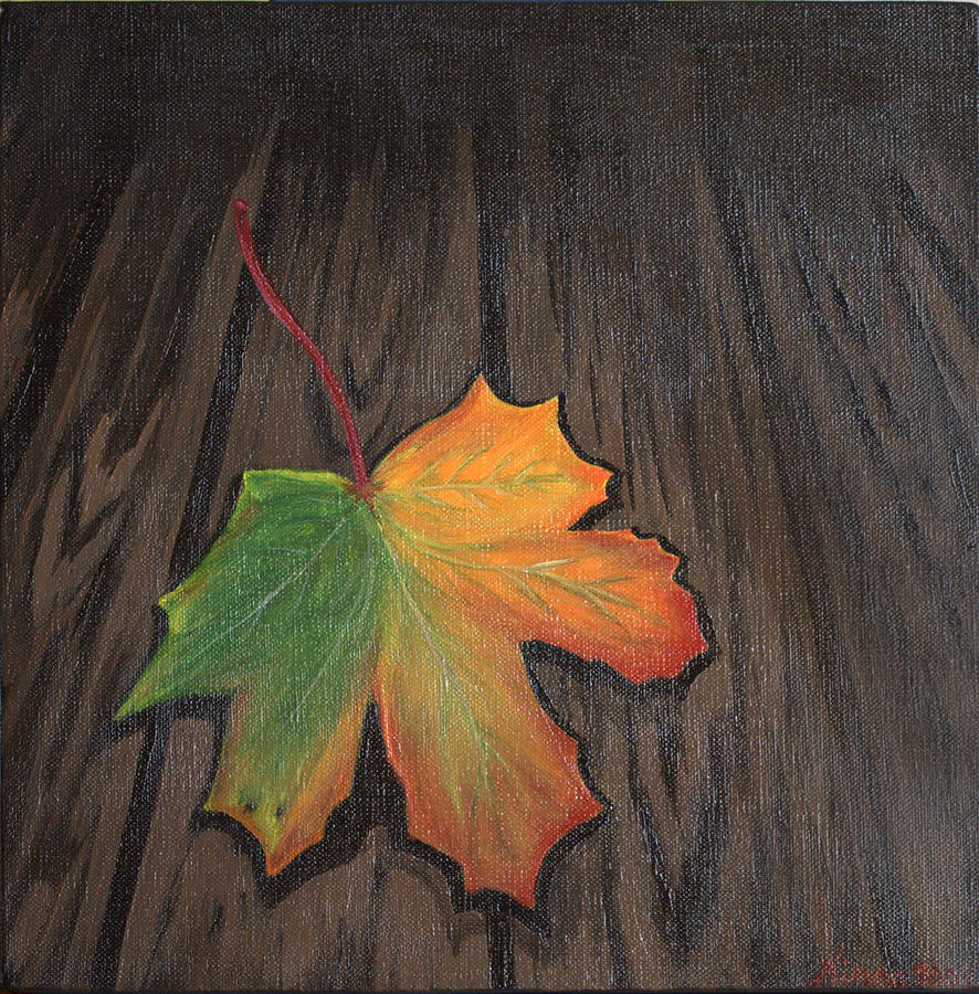 Fall Painting - The fall leaf  by Ninna