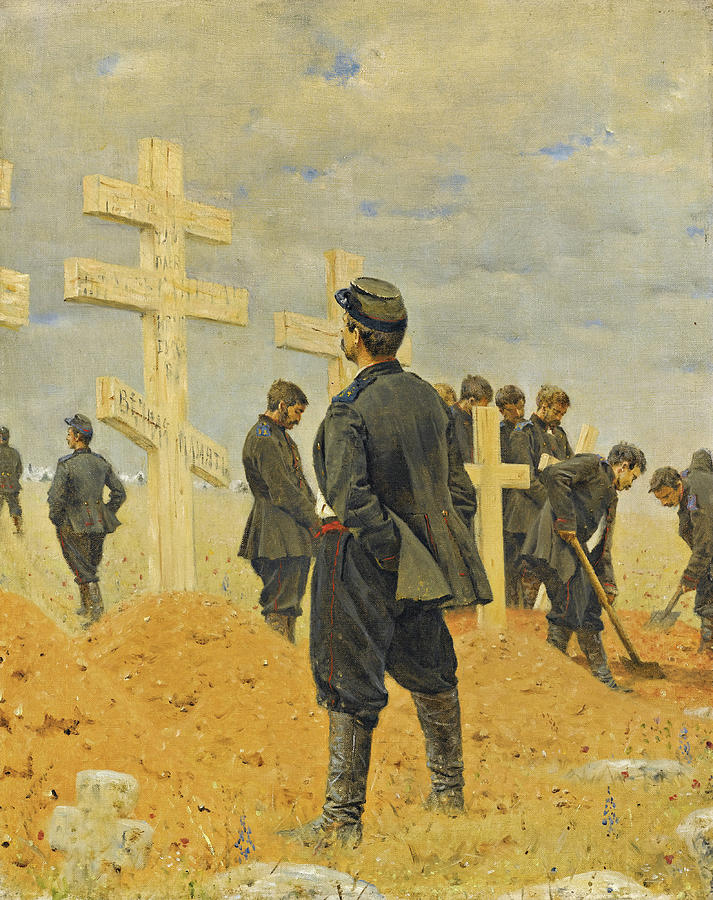 The Fallen Heroes Painting by Vasily Vereshchagin
