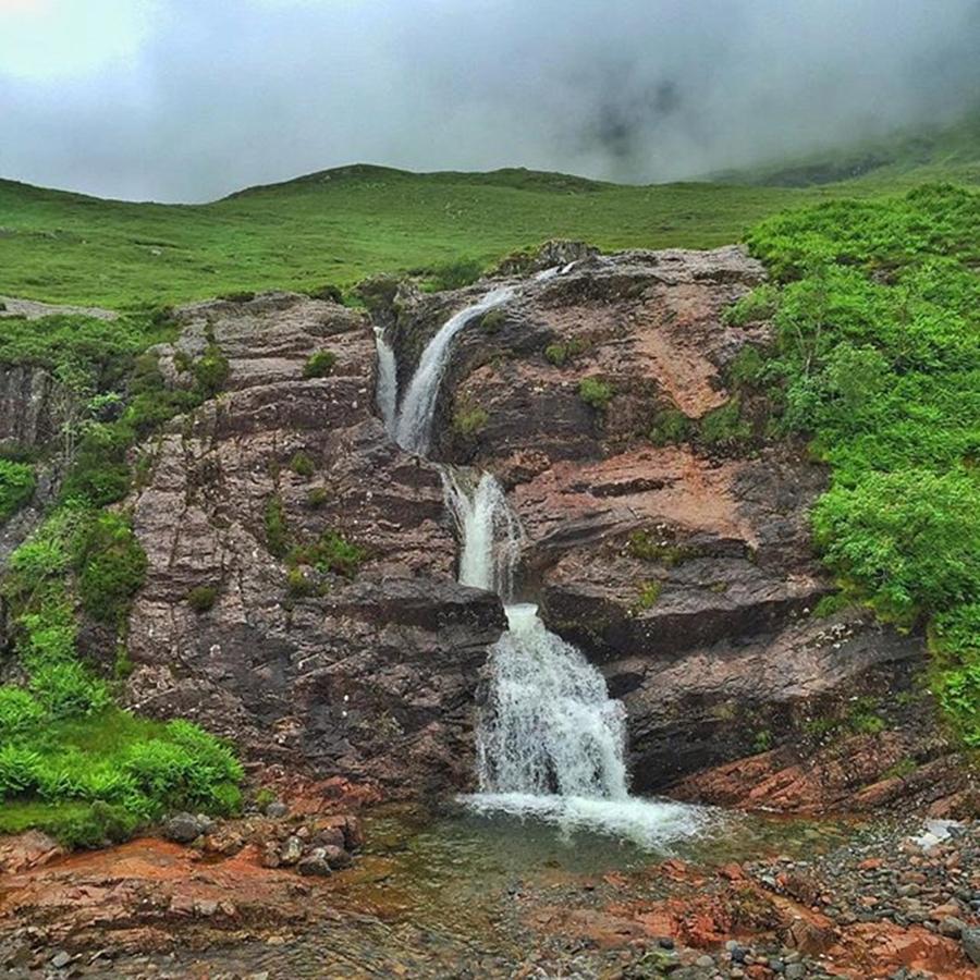 Mountain Photograph - The Falls At The Pass Of Glencoe by Katie Farquhar
