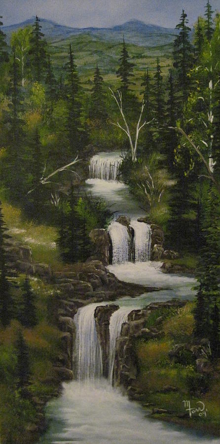 The Falls Painting by Mark Farr - Fine Art America