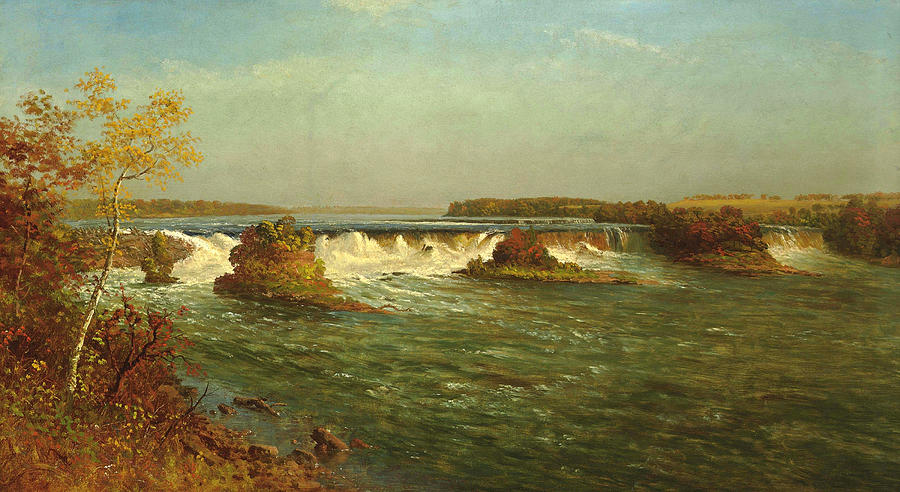 The Falls of Saint Anthony Painting by Albert Bierstadt