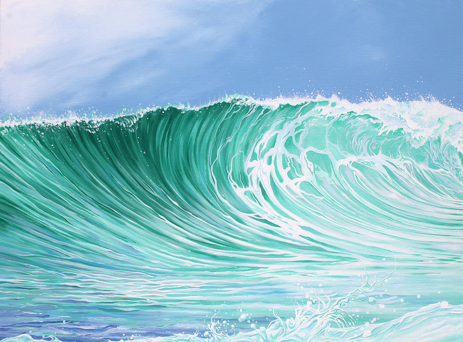 Surf Painting - The Falls by William Love