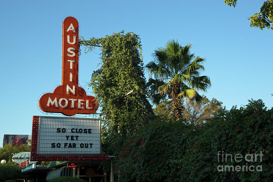 Austin Motel Photograph - The famed Austin Motel, decorated in retro chic is located on South Congress Avenue in Austin, Texas by Dan Herron