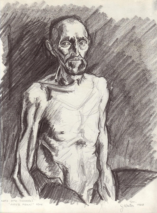 The Famished Prisoner Drawing by John Keaton