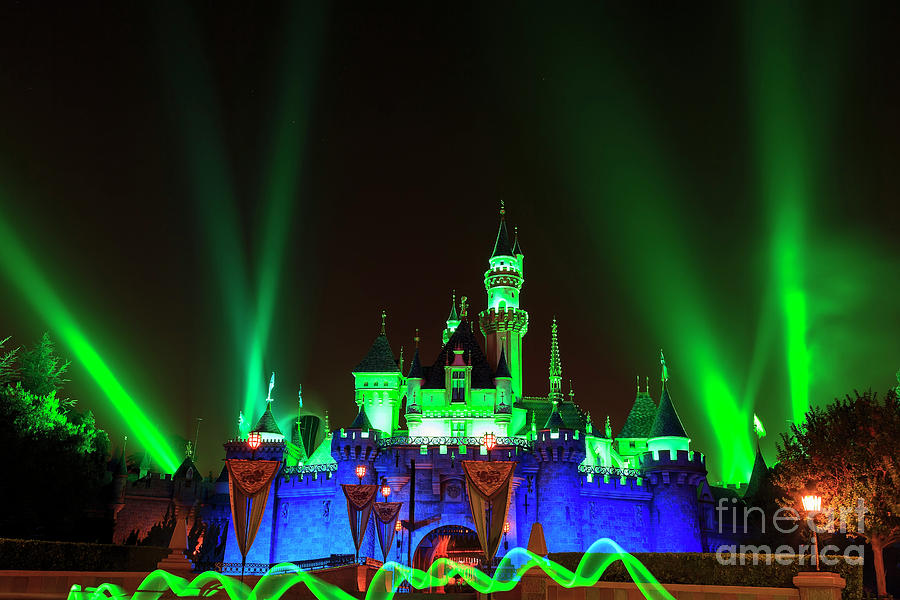 The Famous Cinderella Castle Of Disneyland Photograph