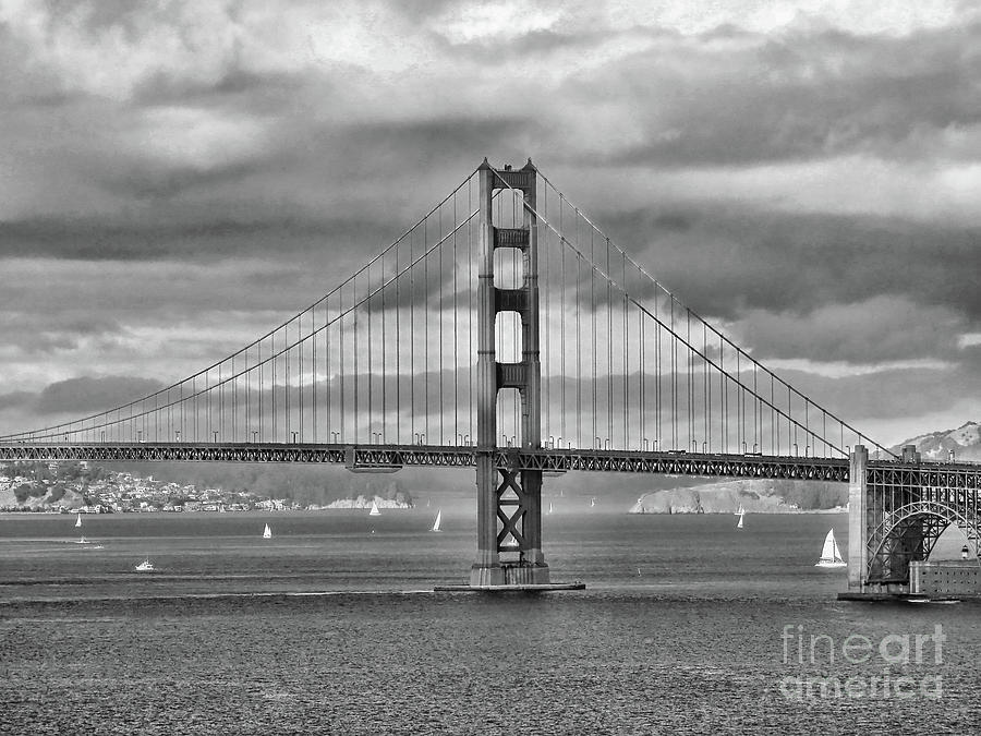 The famous Golden Gate Bridge  Photograph by Scott Cameron