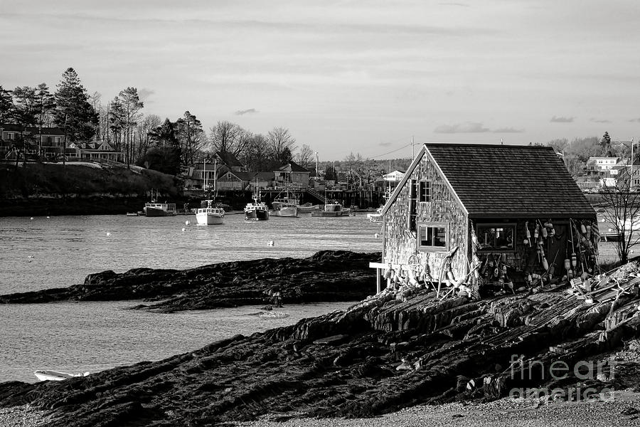 The Famous Lobsterman Shack on Mackerel Cove  Photograph by Olivier Le Queinec