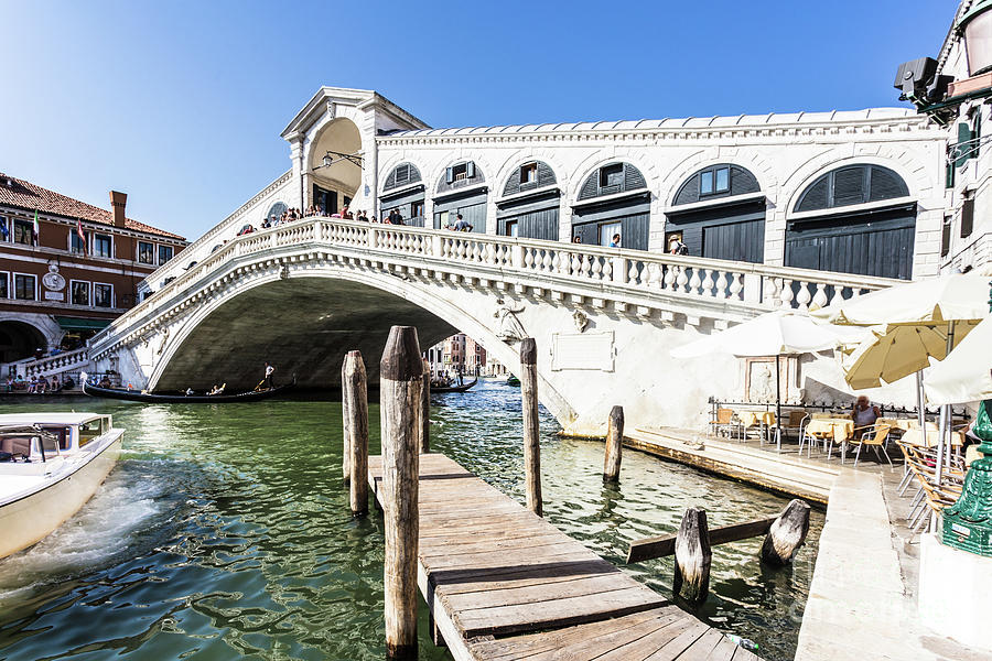 The famous Rialto bridge in Venice Photograph by Didier Marti