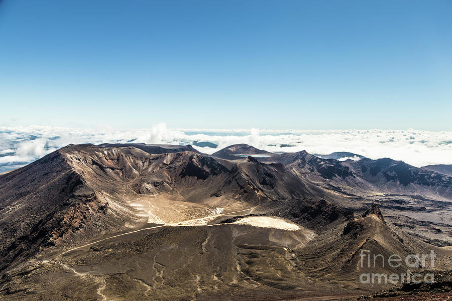 The famous Tongariro Alpine crossing in New Zealand Photograph by Didier Marti
