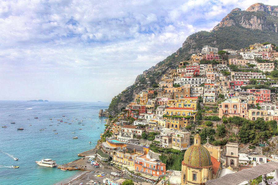 The famous view of Positano Photograph by Marc Henderson | Fine Art America