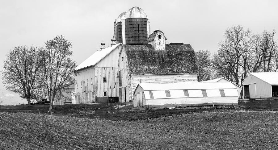 The Farm in BW Photograph by Cathy Anderson - Pixels