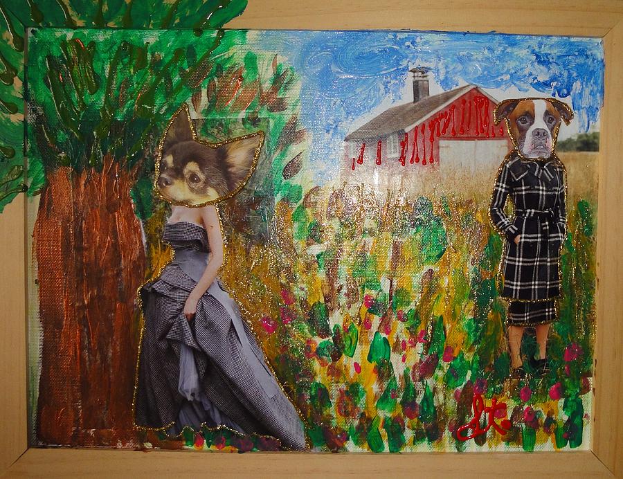 Dog Painting - The Farm by Lisa Piper