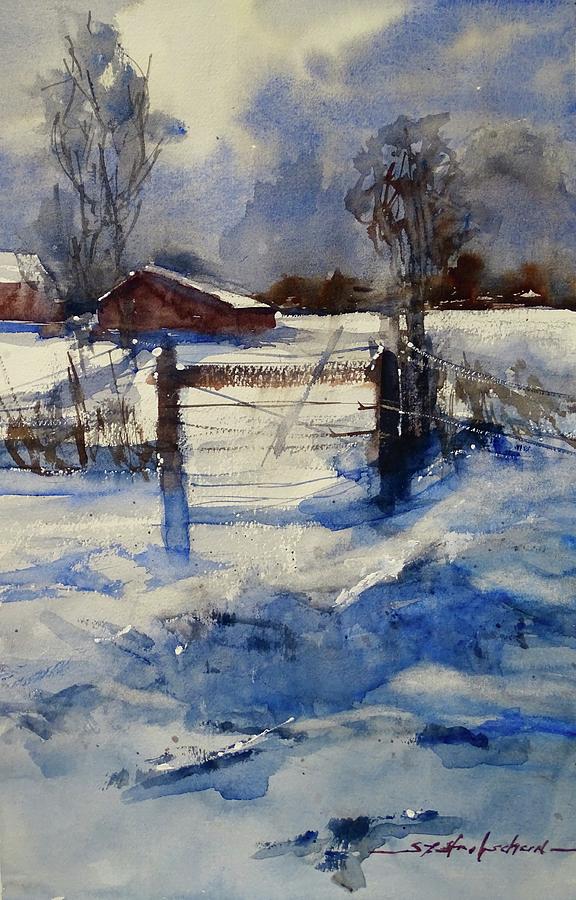 The Farm on Barry Painting by Sandra Strohschein