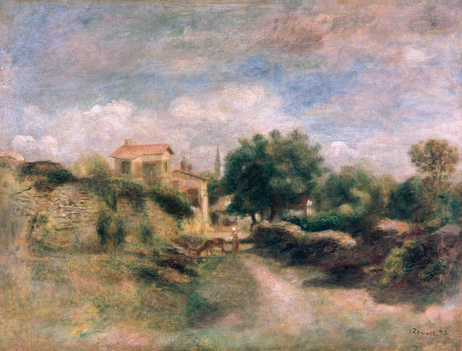 Pierre Auguste Renoir Painting - The Farm by Renoir