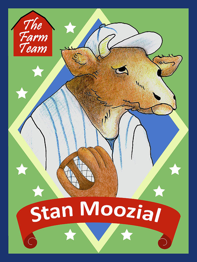 The Farm Team - Stan Moozial Digital Art by Alison Stein