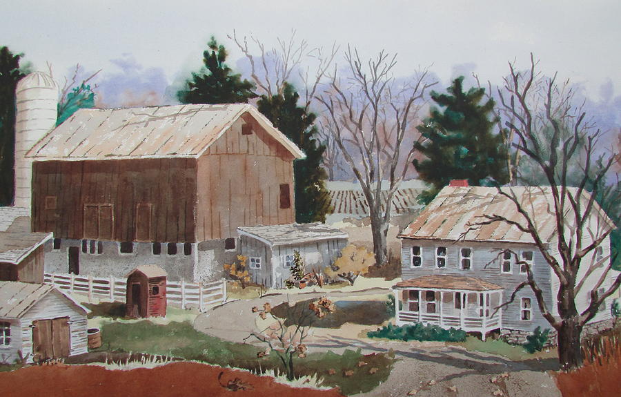 The Farm Painting by Tony Caviston