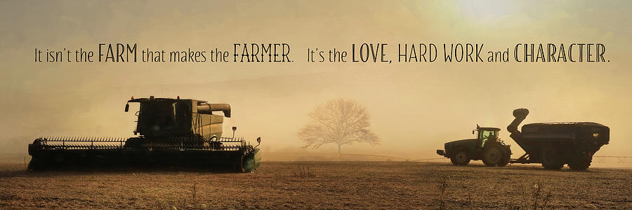 The Farmer Photograph by Lori Deiter