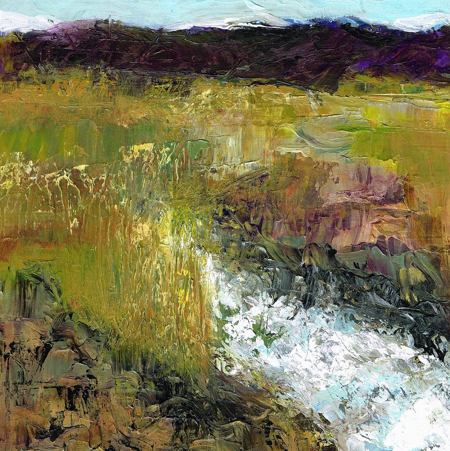 Landscape Painting - The Farmers Ditch Fall by Frances Marino